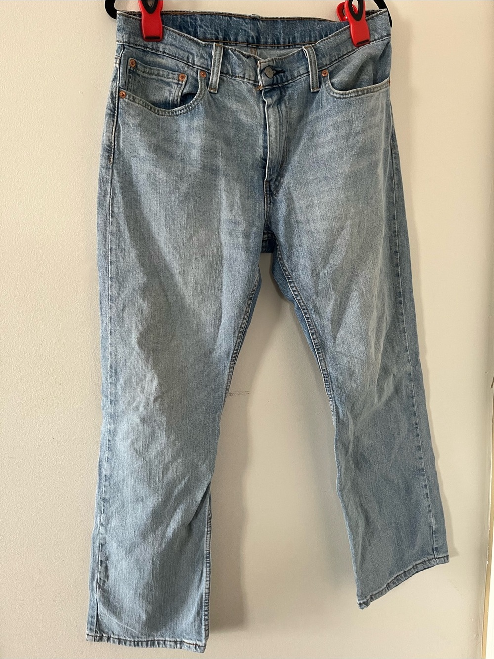 Levi's Jeans 527 Slim Bootcut 33 X 30 Light Wash Denim Casual Western